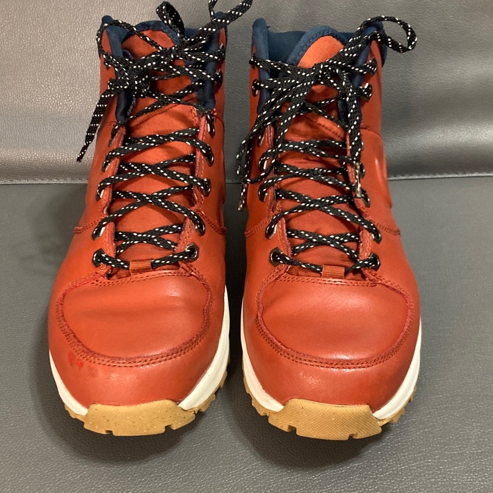 Nike Manoa Leather SE Boots Rugged Orange Denim Gum men's 8 - Picture 3 of 8